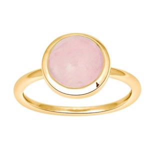 Nordahl smykker - SWEETS - Vergoldeter Ring mit einem rosa Quarz